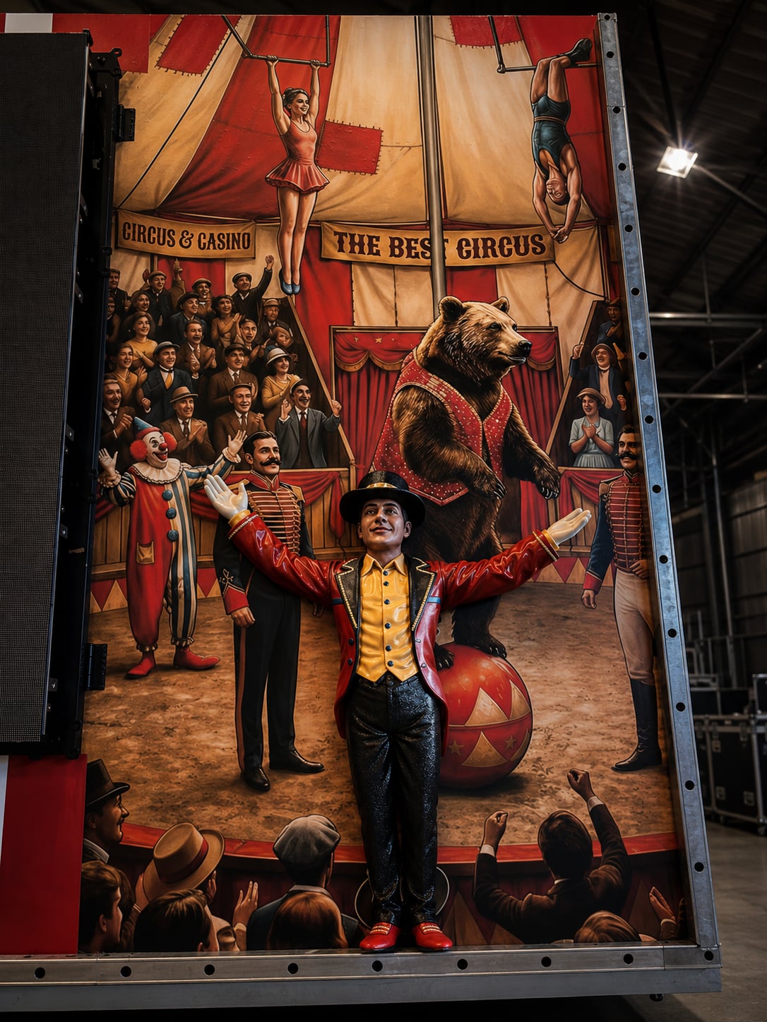 El maestro de ceremonias de la carroza de carnaval, impreso en 3D