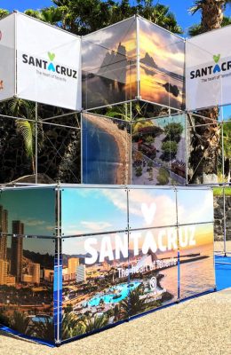 Stand modular Sistema Click montado en feria