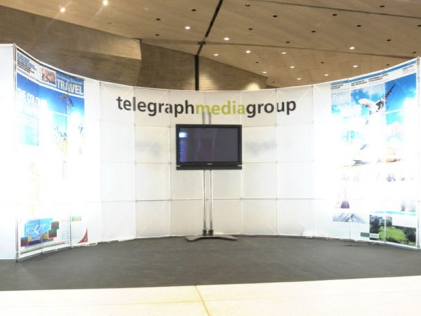 Stand de Click Comunicación en feria